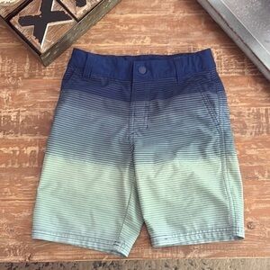 Gradient Blue and Green Men's Shorts